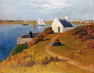 Lorient látképe, Bretagne, 1895 körül